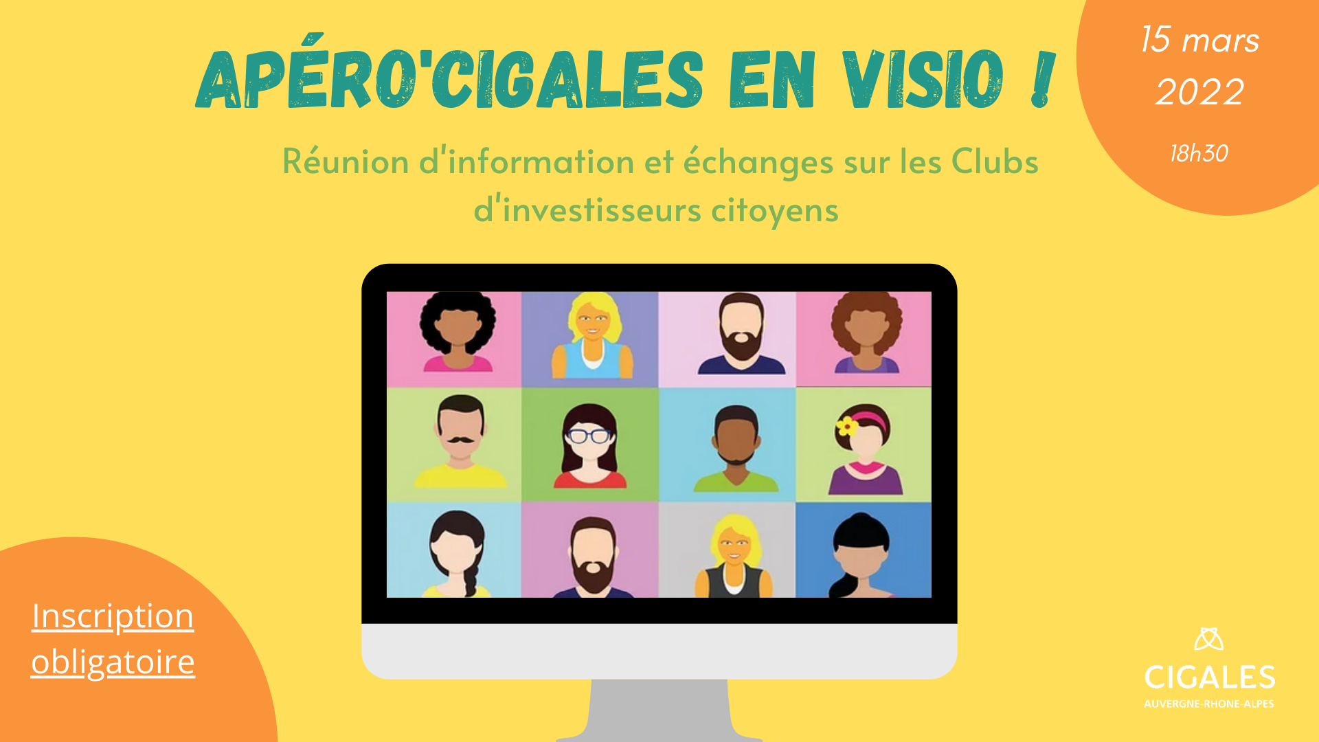 L’association des Cigales propose un APERO’CIGALES en visio – Grenoble L’association des Cigales propose un APERO’CIGALES en visio – Grenoble