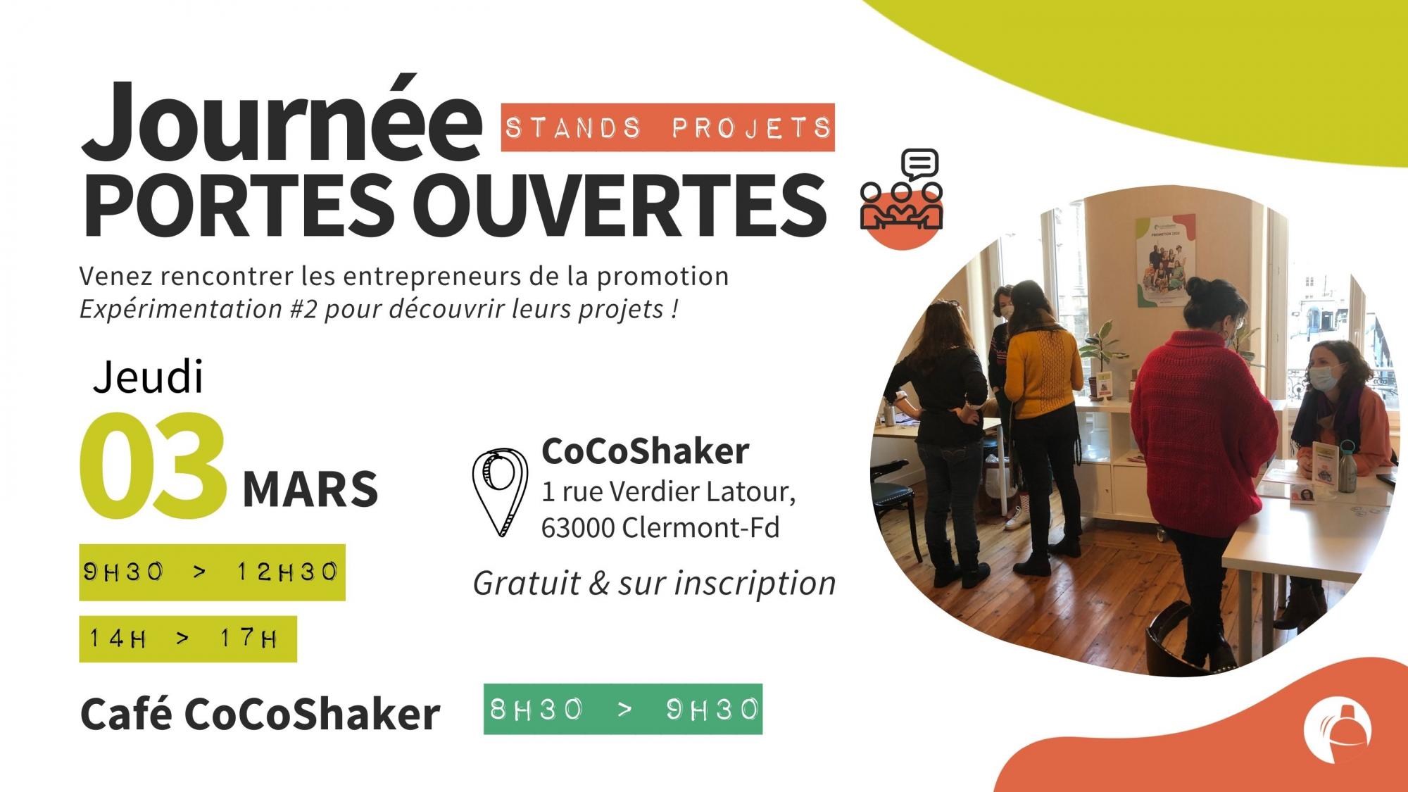 Café CoCoShaker & Journée portes ouvertes – Clermont-Ferrand (63) ou en distanciel