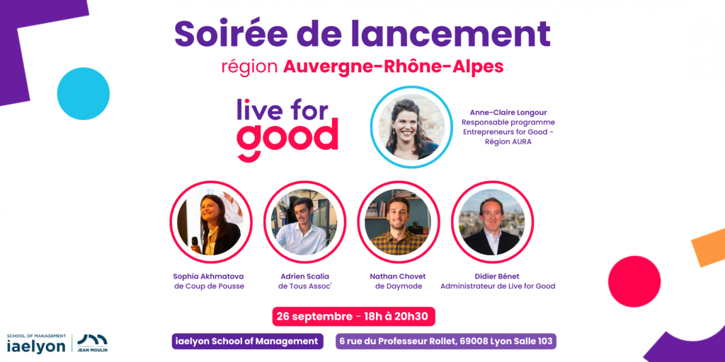 Soirée de lancement Live for Good