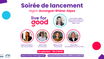 Soirée de lancement Live for Good