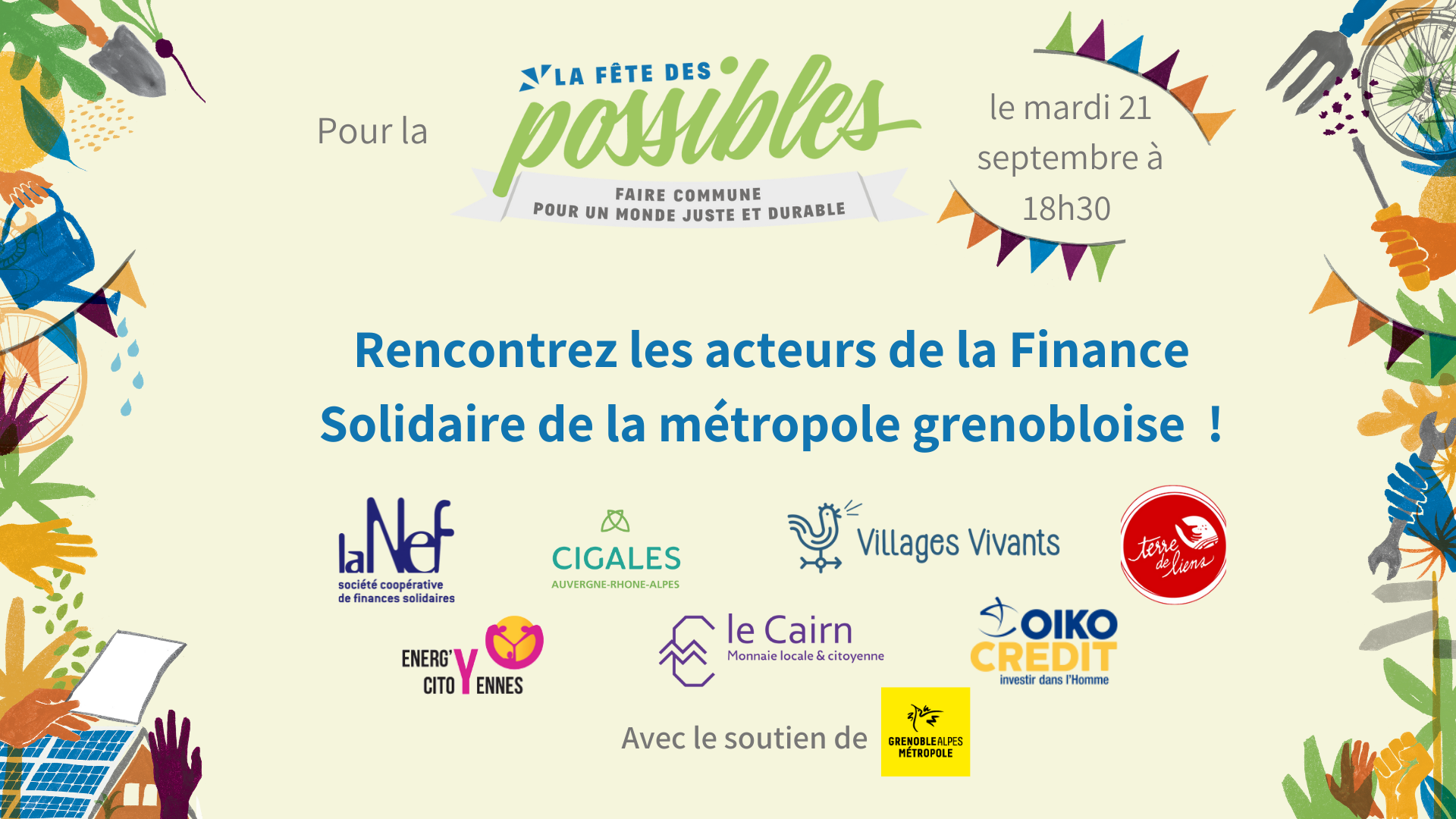 Rencontre des acteurs de la Finance Solidaire // Grenoble (38) Rencontre des acteurs de la Finance Solidaire // Grenoble (38)