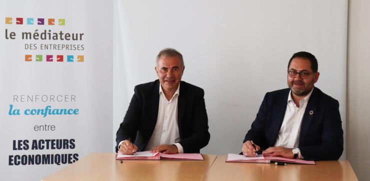 Signature de la Convention de partenariat entre le Médiateur des Entreprises et ESS France