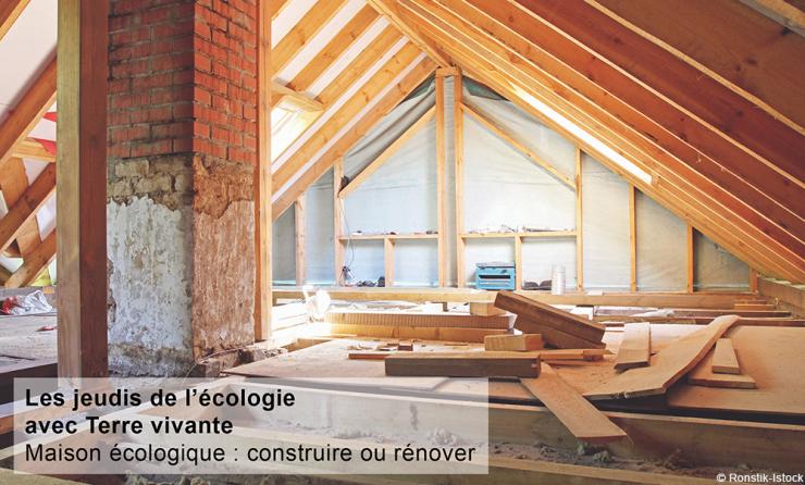 Conférence Terre vivante "Maison écologique, construire ou rénover ?" - Grenoble (38)