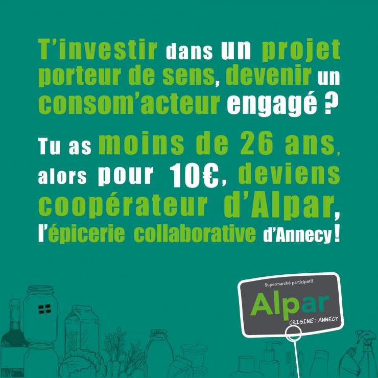 L'épicerie coopérative Alpar (Annecy) ouvre ses portes aux jeunes
