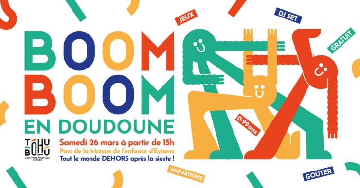 Boom Boom en doudoune samedi 26 mars à partir de 15h au Parc de la Maison de l'enfance à Eybens