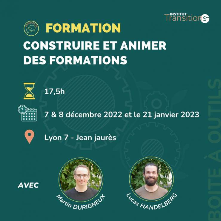 Formation - Construire et animer des formations - Lyon (69)