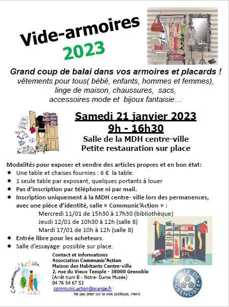 vide armoires-21 janvier 2023-Maison des Habitants Centre Ville