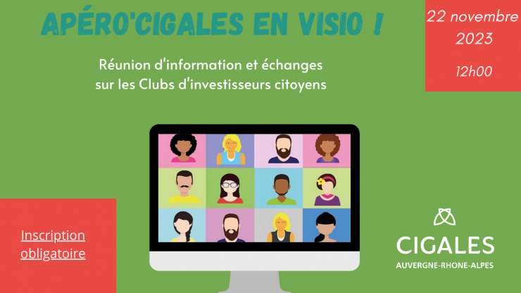 Apéro CIGALES - découvrez les clubs d'investisseurs citoyens