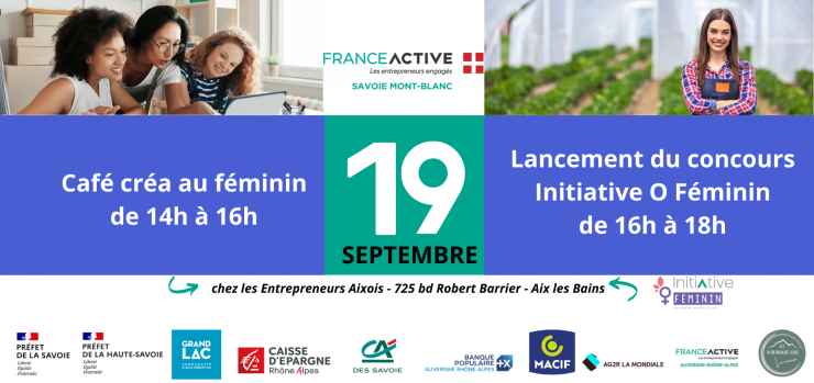 Participez au café créa au féminin et lancement du concours Initiative O Féminin !