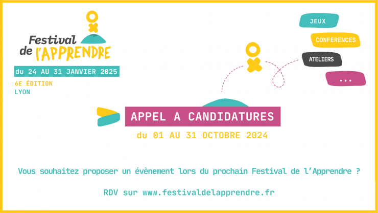 Festival de l'Apprendre 2025 : appel à candidature intervenants