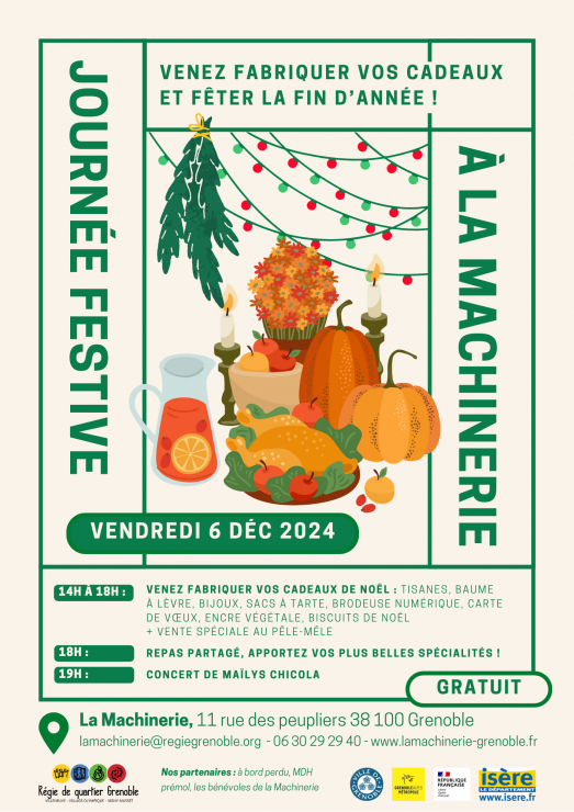 Affiche journée festive à la Machinerie