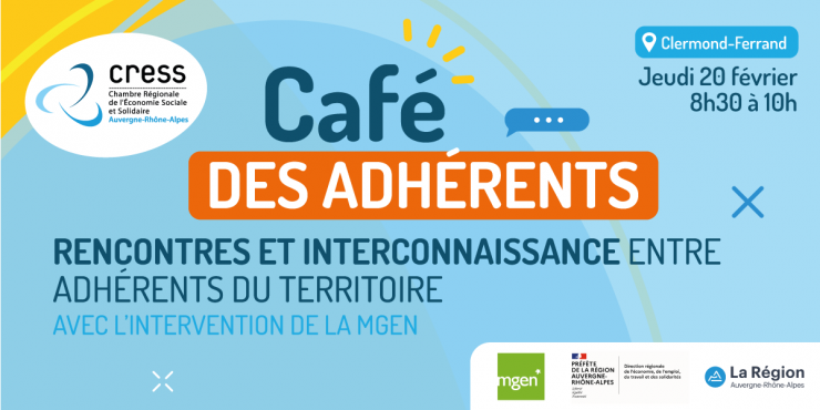 Café des adhérents en Auvergne 
