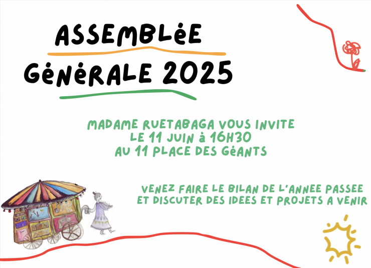 Affiche de l'AG de Mme Rutabaga