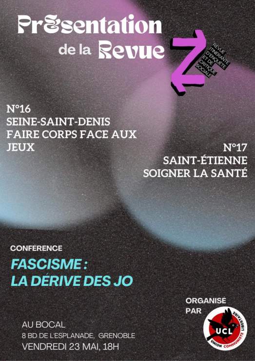🥈 JO et fascisme : présentation et échange avec la revue Z 