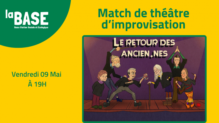 match de théatre d'impro : le retour des ancien-ne-s