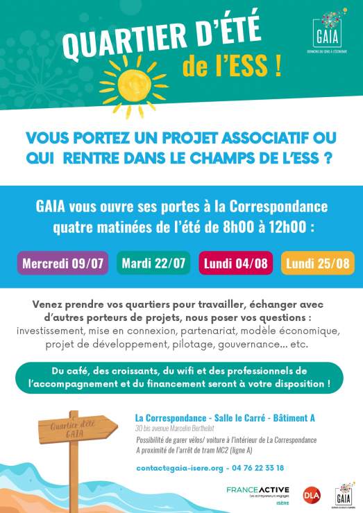 Retrouvez-nous pendant nos permanences ouvertes à La Correspondance