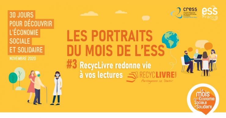 Les portraits du Mois de l’ESS #3 : RecycLivre redonne vie à vos lectures