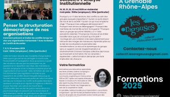 Penser la structuration démocratique de nos organisations. Comment prévenir et traiter les conflits lorsqu’on vise une organisation horizontale ? Avec la Maison du Conflit de Bruxelles