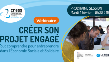 Webinaire : Créer son projet engagé – Tout comprendre pour entreprendre en ESS Webinaire : Créer son projet engagé – Tout comprendre pour entreprendre en ESS