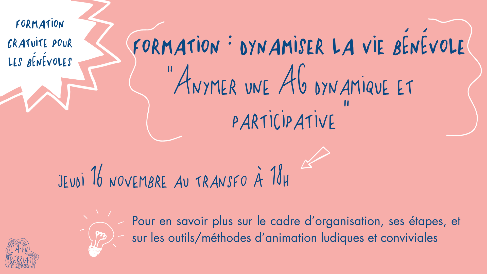 Formation gratuite « Animer une AG dynamique et participative » Formation gratuite « Animer une AG dynamique et participative »