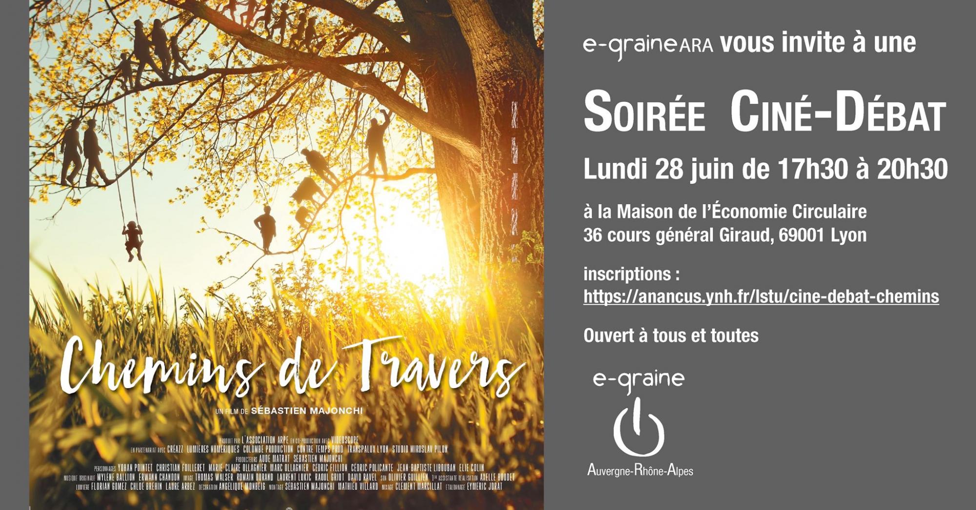Soirée Ciné-Débat « Chemins de Travers » – Lyon (69) Soirée Ciné-Débat « Chemins de Travers » – Lyon (69)