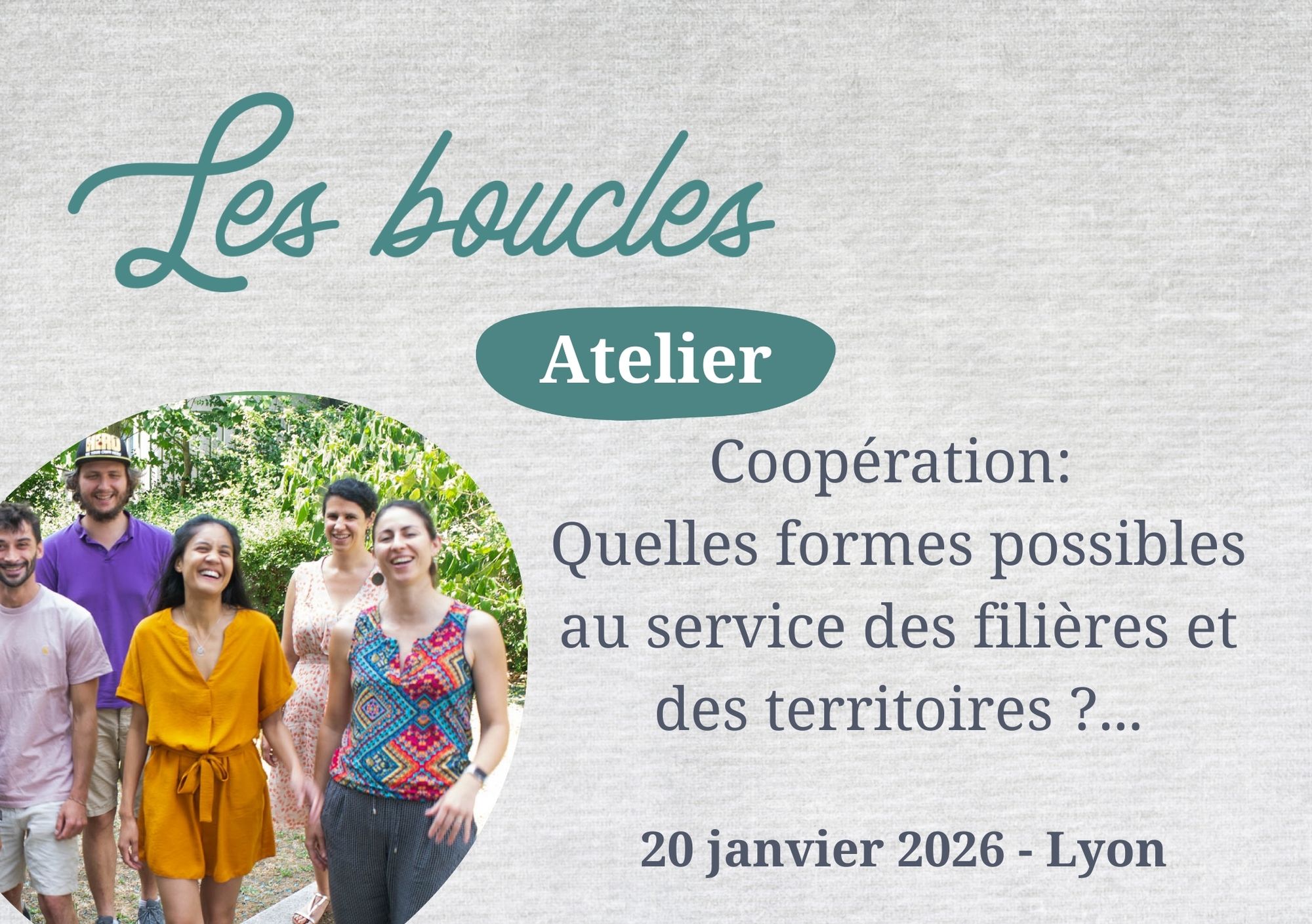 Atelier Coopération & Economie circulaire : quelles formes possibles au service des filières et des territoires ?