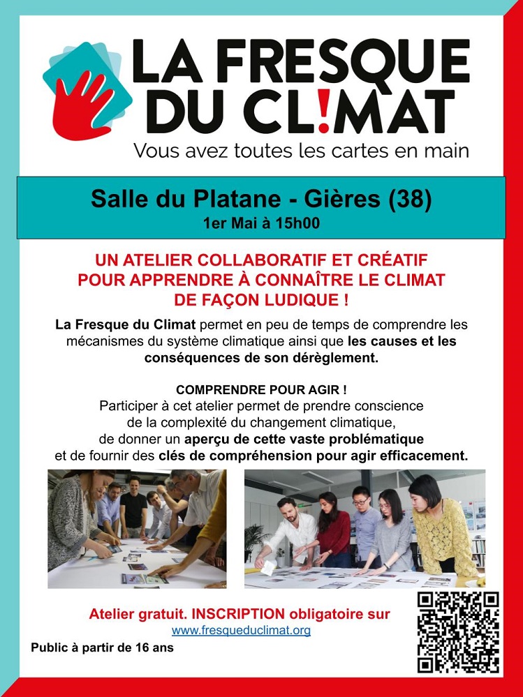 Atelier collaboratif « La Fresque du climat » à Gières Atelier collaboratif « La Fresque du climat » à Gières