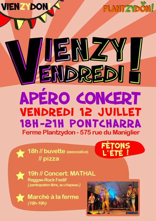 Apéro-concert à la ferme agroécologique Planzydon