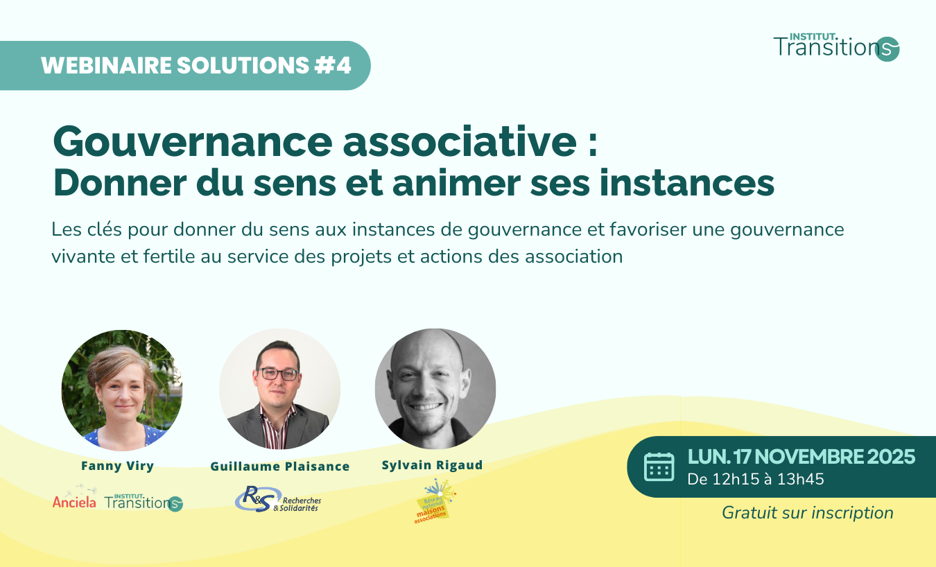 Webinaire « #1 Gouvernance associative : donner du sens et animer ses instances »