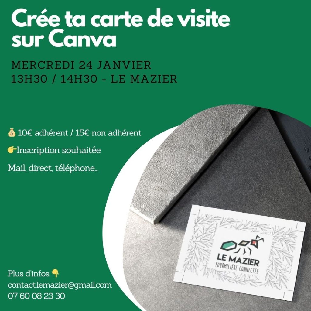 La boite à outils des pro : Créé ta carte de visite