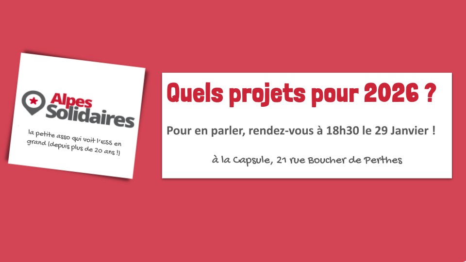 AlpeSolidaires : quels projets pour 2026 ?