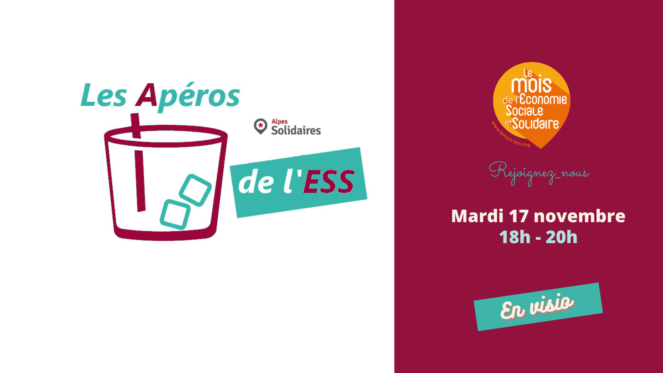 Apéro de l’ESS : Penser nos pratiques en quartiers populaires – en VISIO
