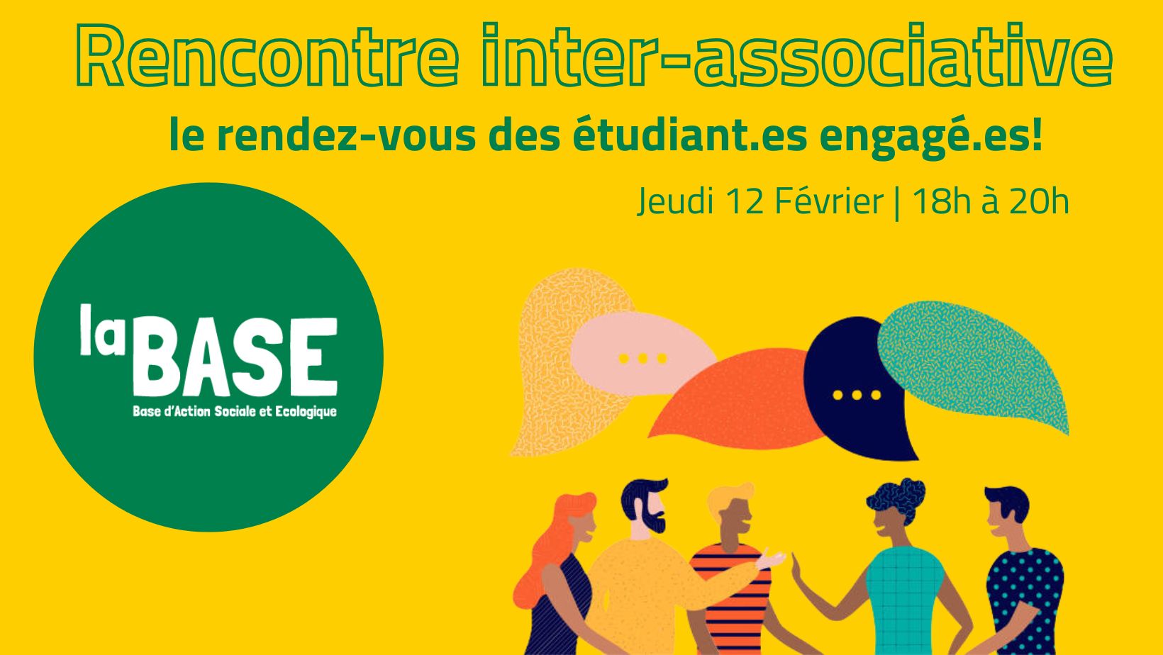 🌍🤝 Rencontre inter-associative : le rendez-vous des étudiant·es engagé·es !🤝🌍