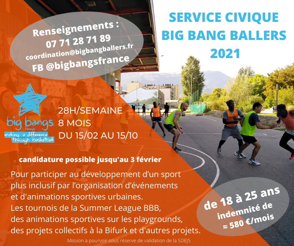 Mission de service civique (H/F) : Favoriser l’accès à une pratique sportive régulière pour toutes et tous, animer l’espace public sportif Mission de service civique (H/F) : Favoriser l’accès à une pratique sportive régulière pour toutes et tous, animer l’espace public sportif