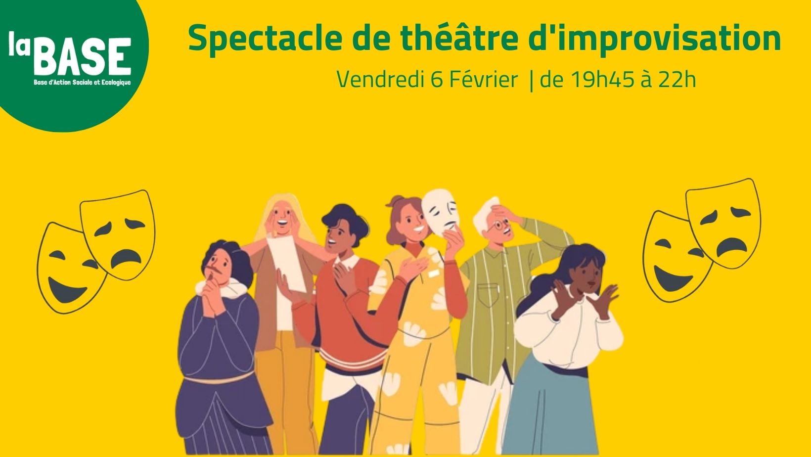 ✨🎭 Spectacle de théâtre d&rsquo;improvisation 🎭✨