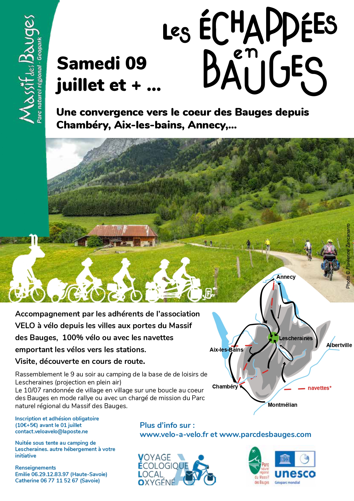 Convergence au coeur des Bauges – 100% vélo ou car+vélo Convergence au coeur des Bauges – 100% vélo ou car+vélo
