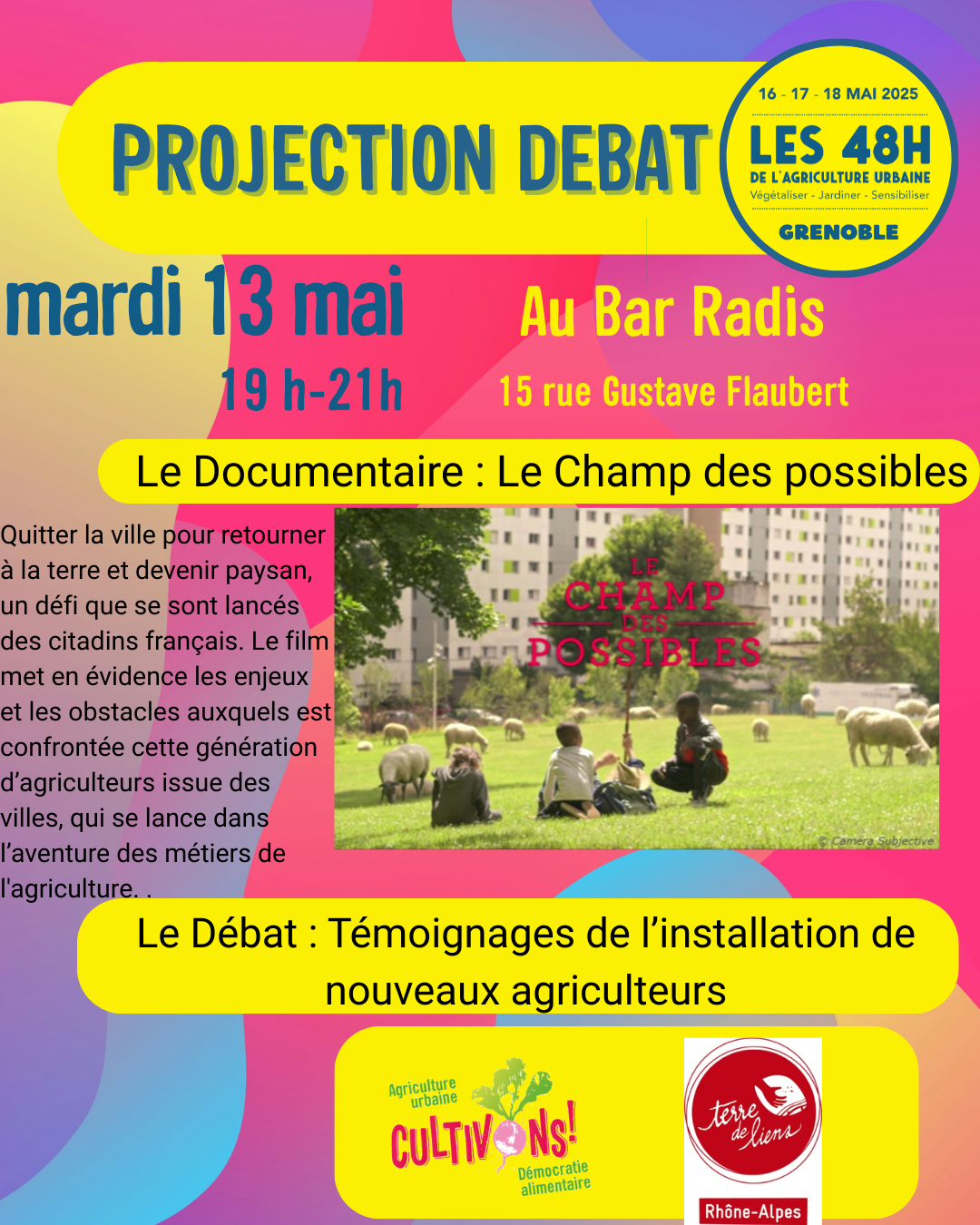 Projection Débat « Le Champ des Possibles » Projection Débat « Le Champ des Possibles »