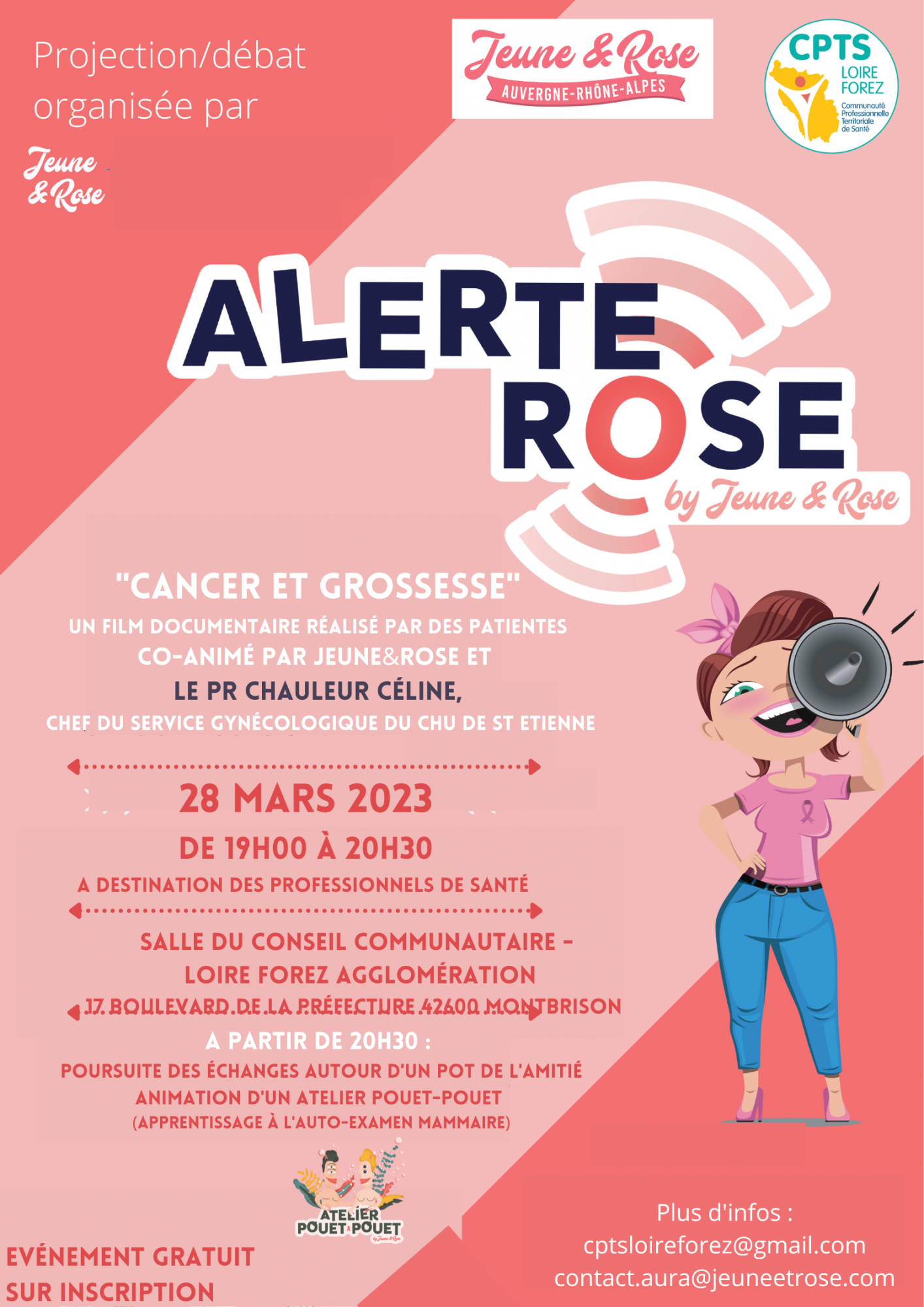 Soirée d&rsquo;information Cancer du sein chez la jeune femme – réservée aux professionnels