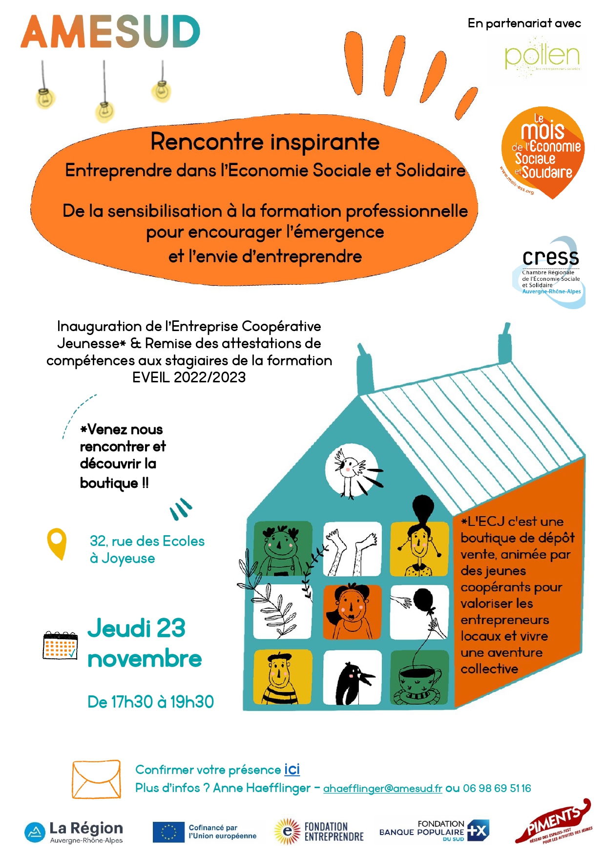 Rencontre inspirante Entreprendre en ESS en Sud Ardèche