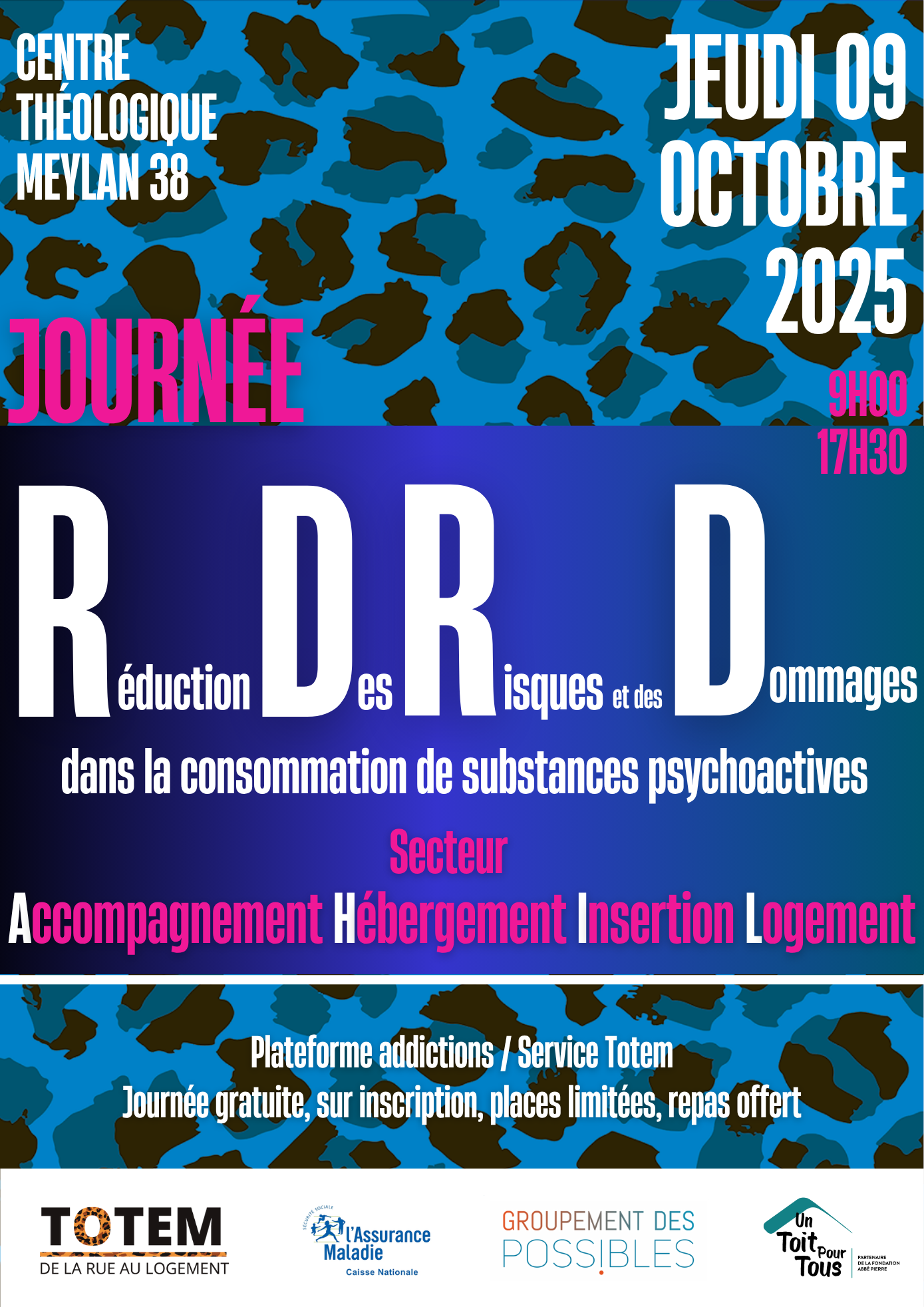 JOURNÉE PLATEFORME ADDICTION – La RdRD dans le secteur AHIL- ORGANISÉE PAR LE SERVICE TOTEM