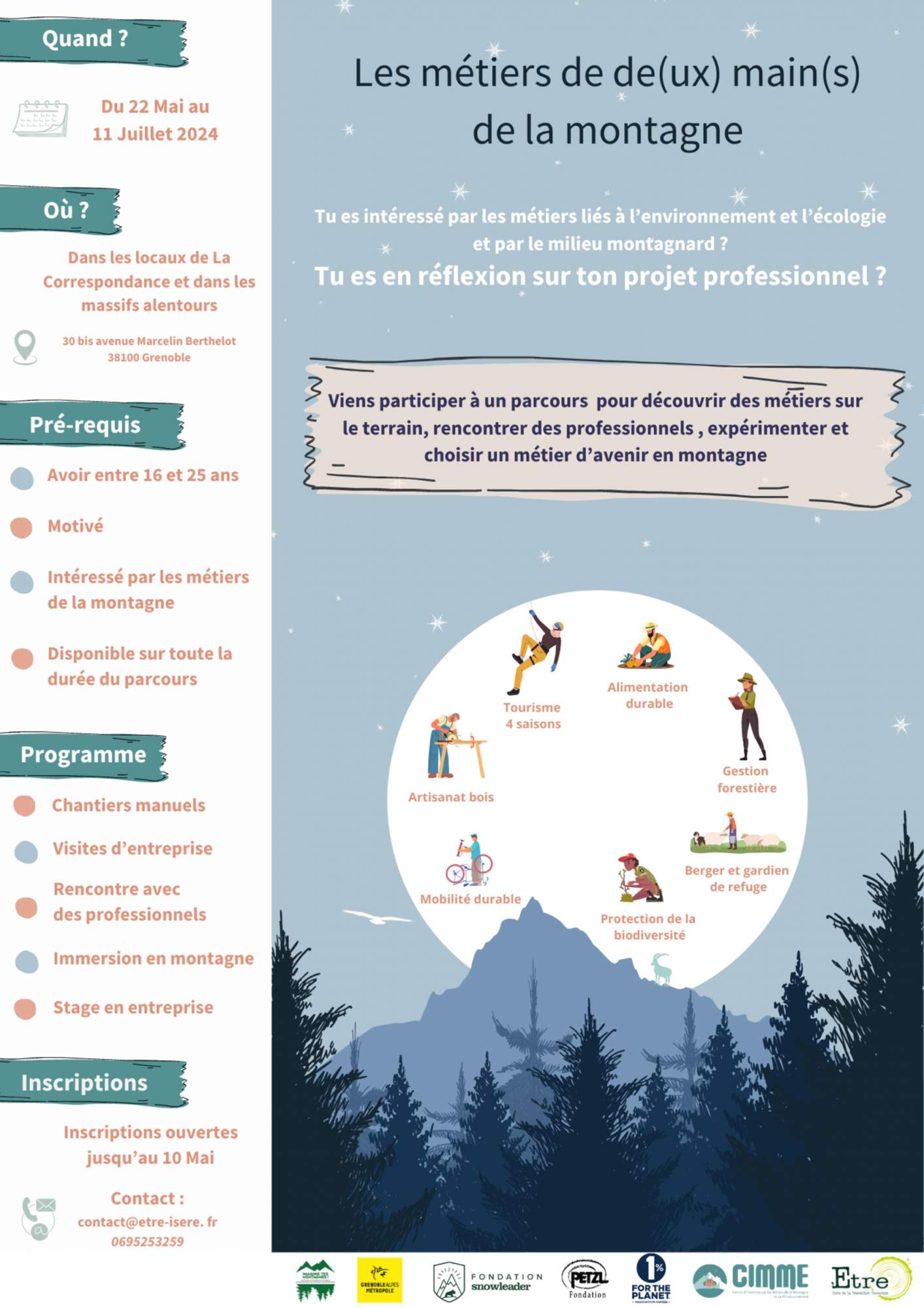 Réunion Parcours découverte métiers de la montagne et de l&rsquo;environnement