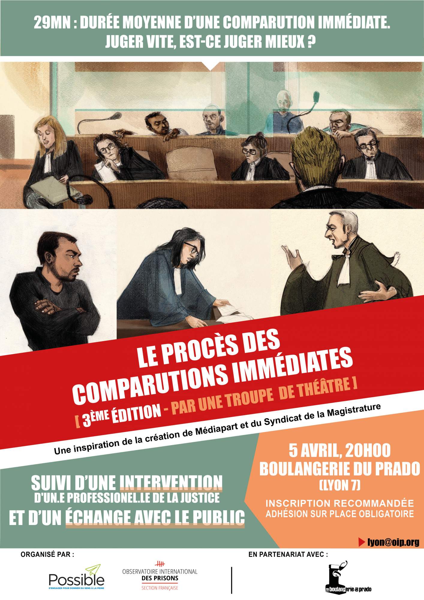 Théâtre : Le Procès des Comparutions Immédiates