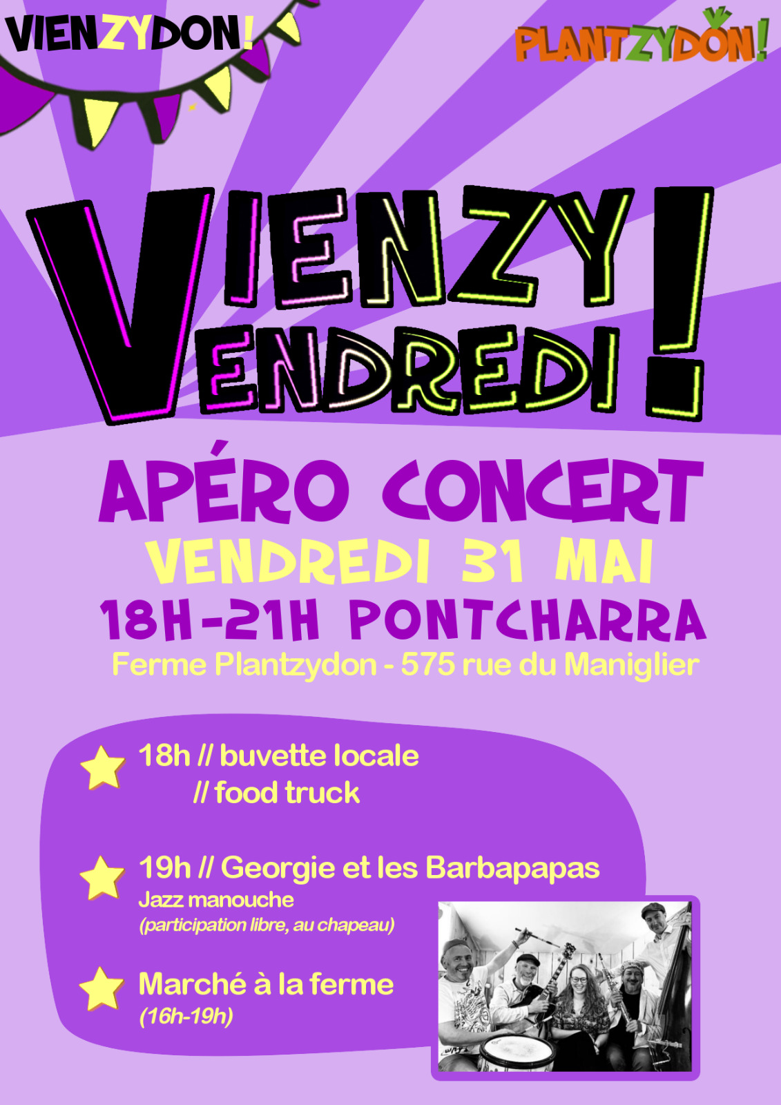 Vienzy vendredi – apéro-concert à la ferme Vienzy vendredi – apéro-concert à la ferme