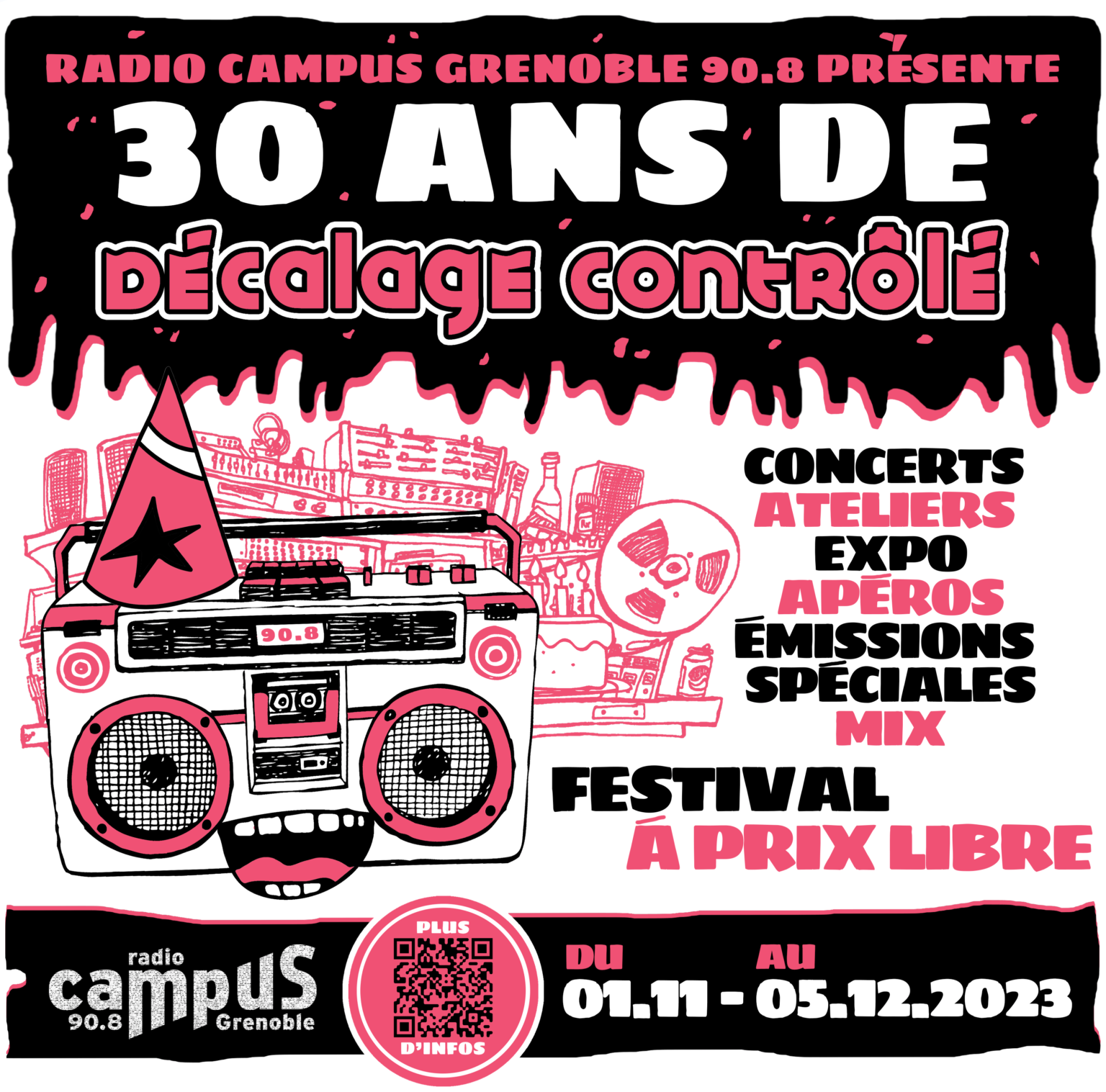 Radio Campus Grenoble : 30 ans de Décalage contrôlé Radio Campus Grenoble : 30 ans de Décalage contrôlé