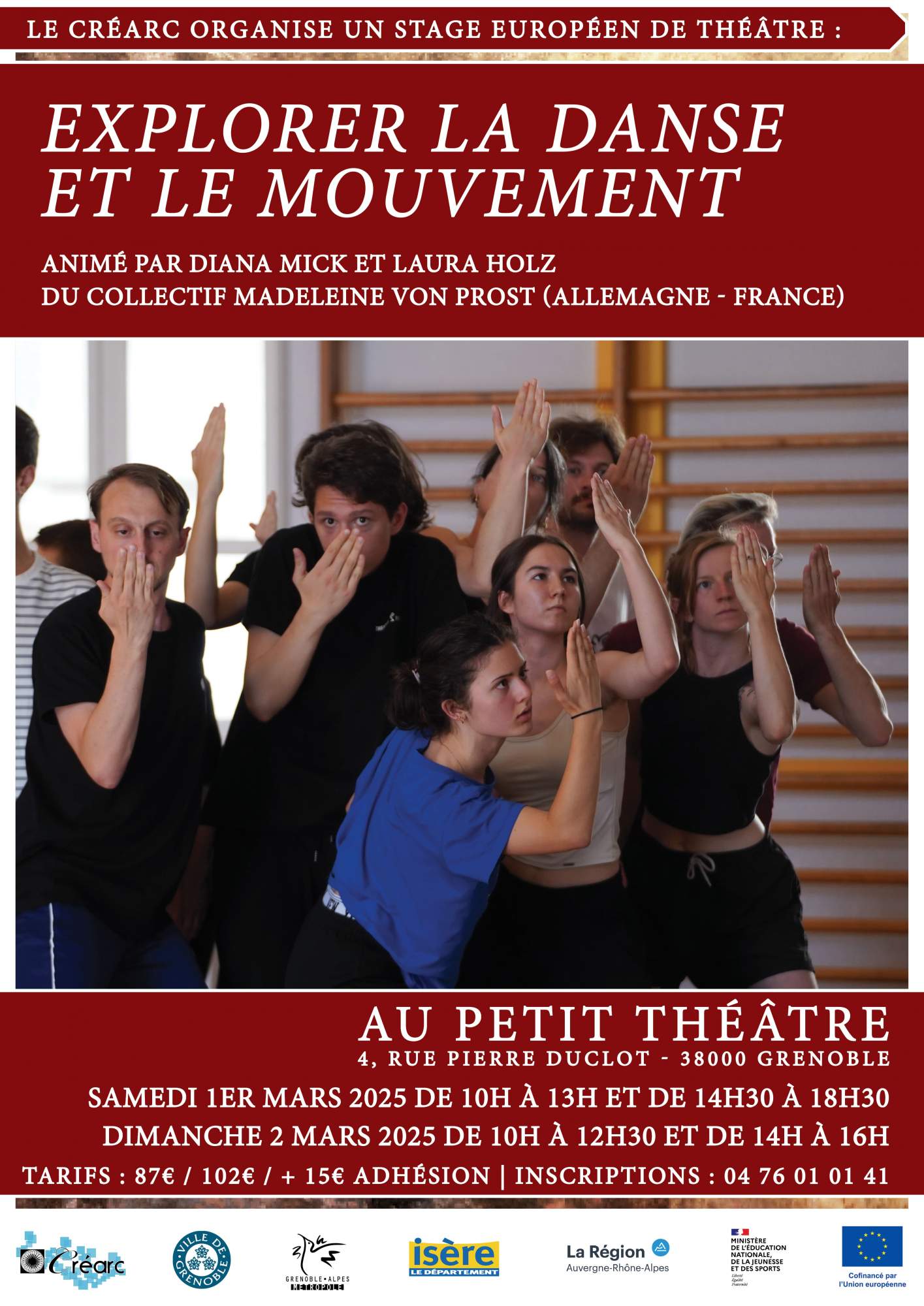 Stage Européen : Théâtre de Mouvement et Danse