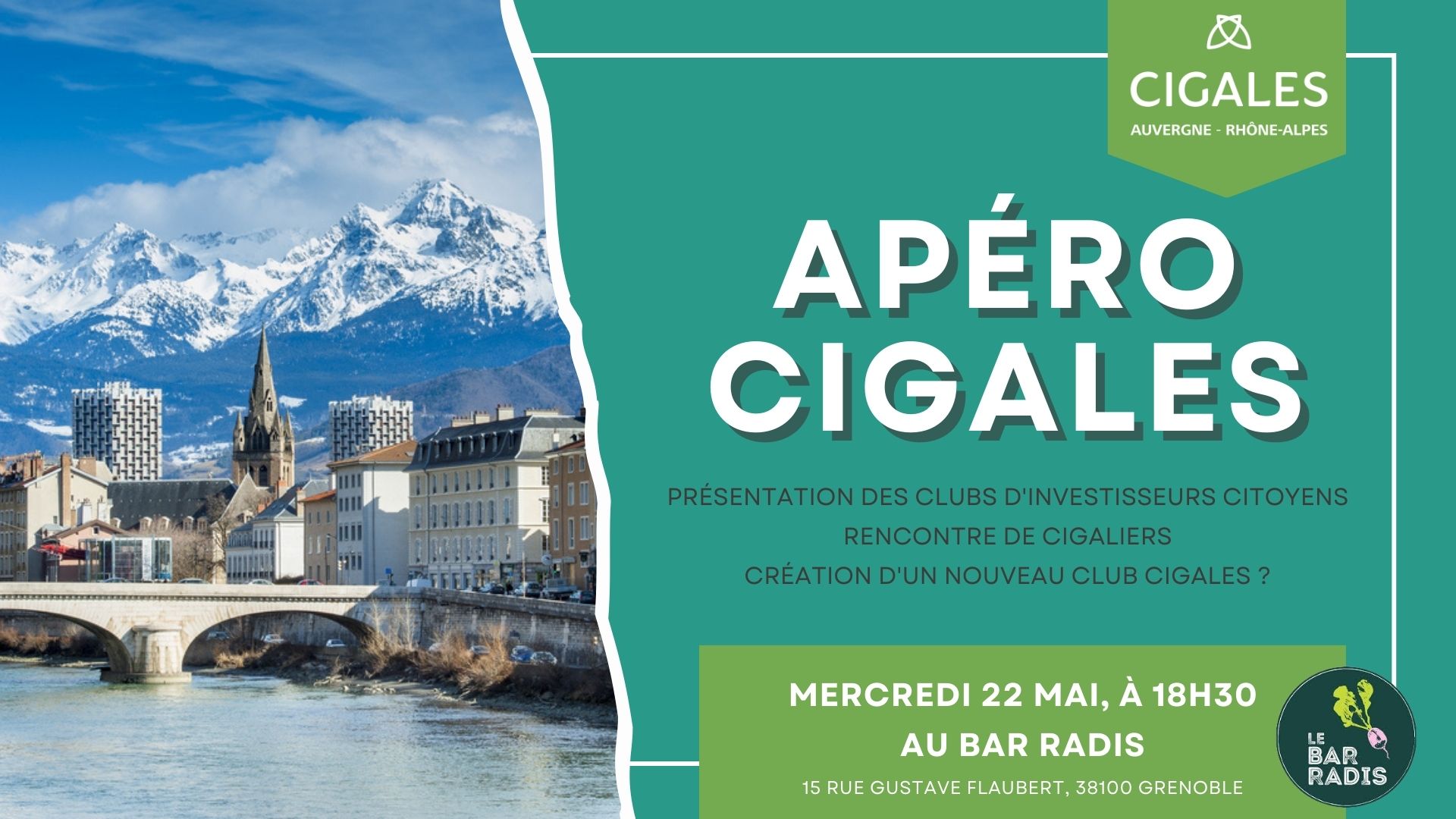 APERO CIGALES – au Bar Radis APERO CIGALES – au Bar Radis