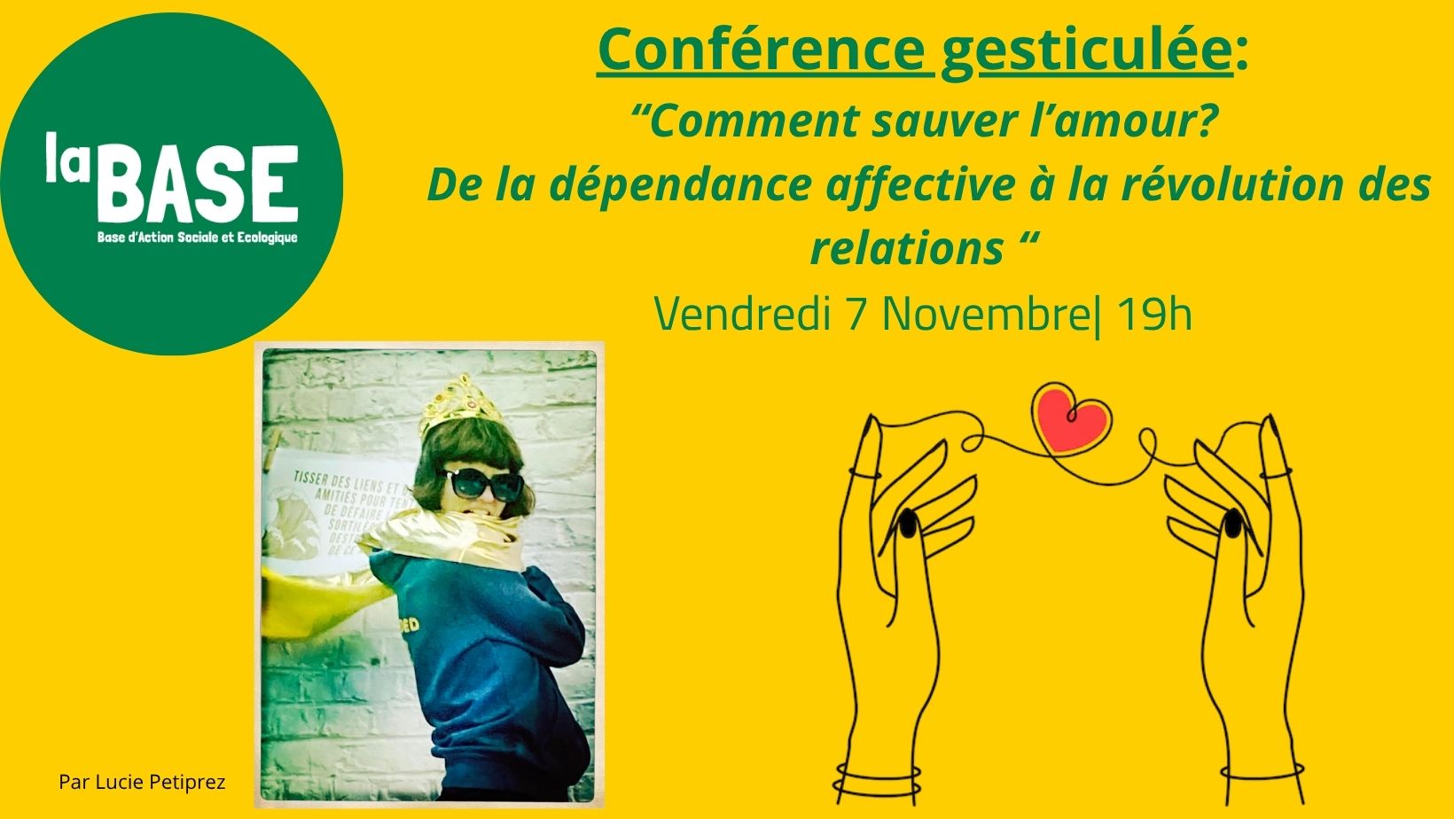 🛟🩷Conférence gesticulée « Comment sauver l&rsquo;amour? De la dépendance affective à la révolution des relations »