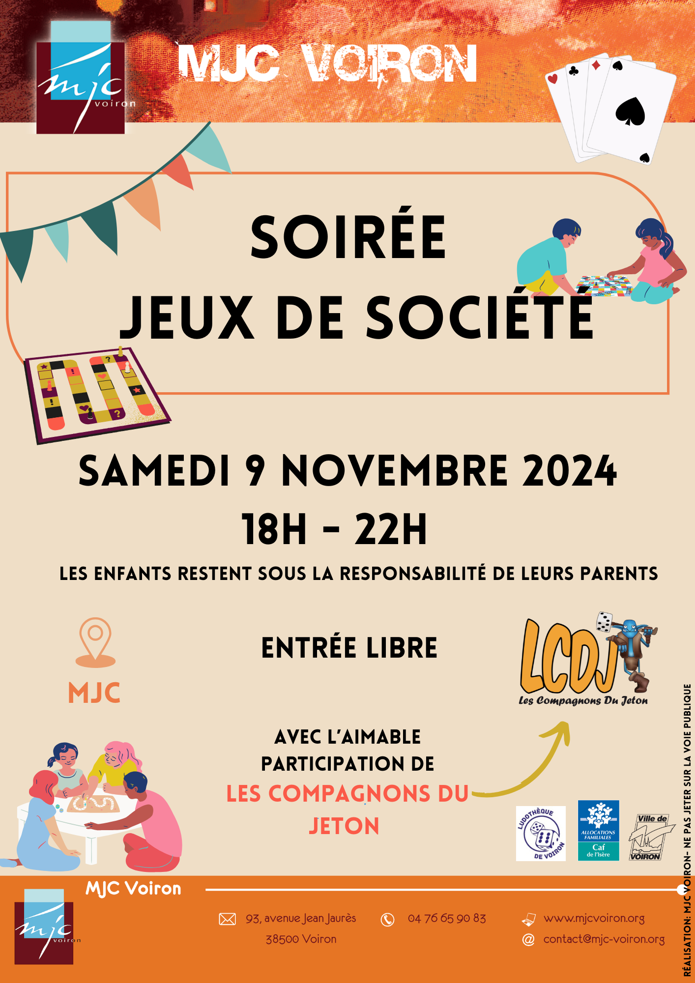 Soirée jeux de société – MJC Voiron