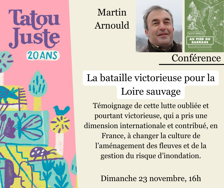 Conférence de Martin Arnould sur son livre Au pied du Barrage