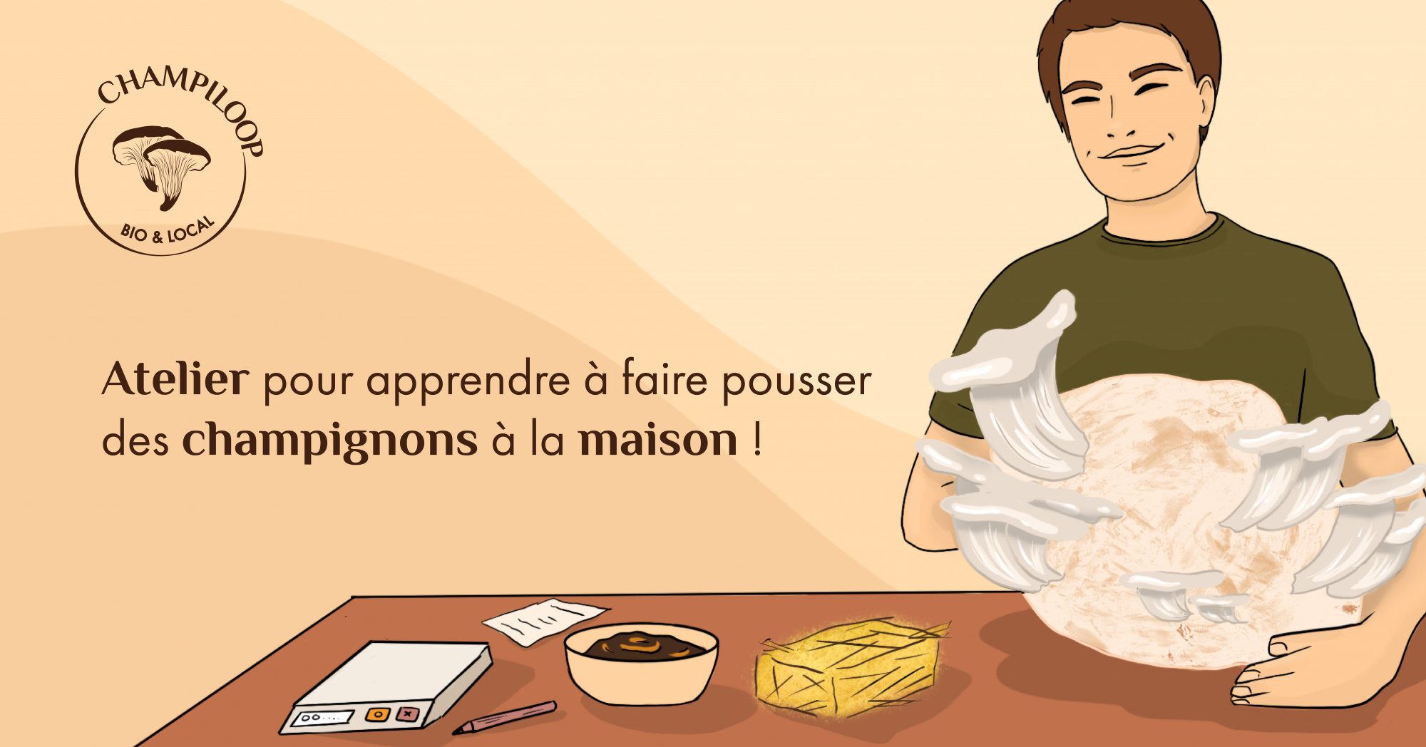 Atelier Faire pousser ses champignons chez soi (Session 1)